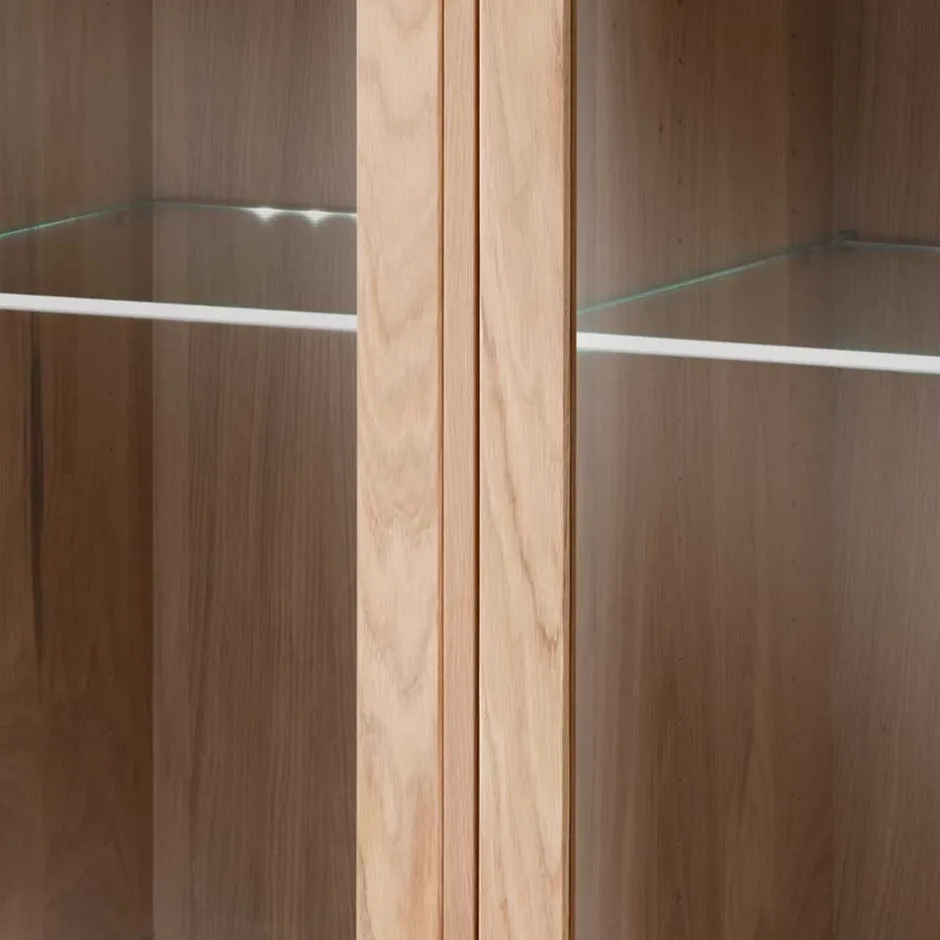 Pharao24 Sideboard mit Glastüren Belafoma> Vitrinenschrank|Wohnzimmervitrinen