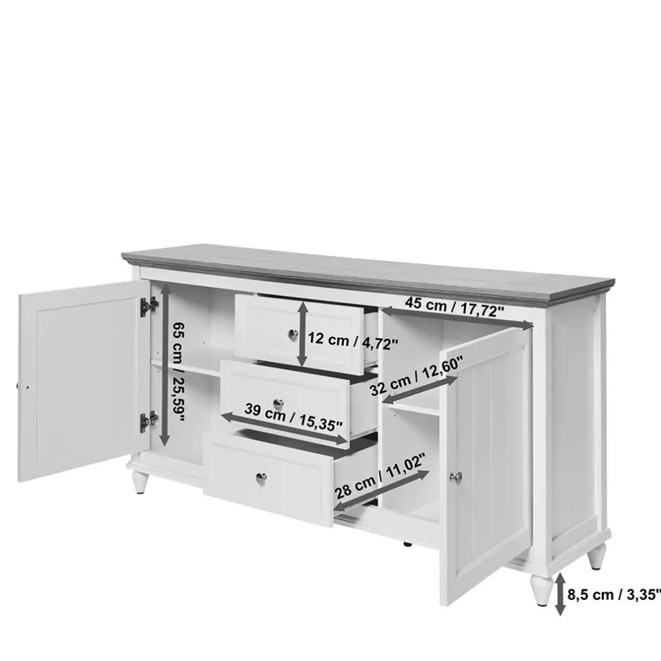 Pharao24 Sideboard Ossana> Esszimmerkommoden|Sideboards