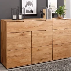 Massivholzmöbel|Küchenkommode*Pharao24 Sideboard Ovalius