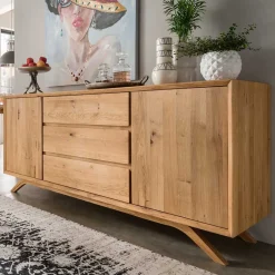 Massivholzmöbel|Küchenkommode*Pharao24 Sideboard Skadiva