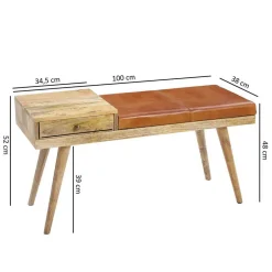 Garderobenbänke|Polsterbänke*Pharao24 Sitzbank Leiria