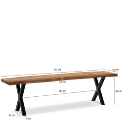 Küchenbank|Holzbänke*Pharao24 Sitzbank Shajan