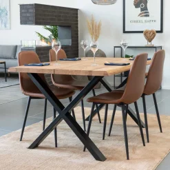 Tisch Mit Stühlen|Esszimmer Sets*Pharao24 Sitzgruppe Industriestil Jason