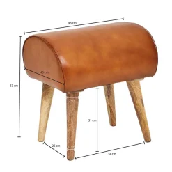 Sitzhocker|Garderobenhocker*Pharao24 Sitzhocker Brown