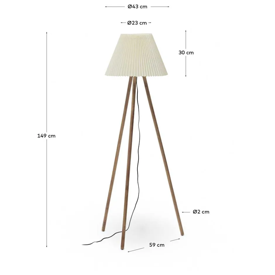 Lampen Und Leuchten*Pharao24 Skandi Design Stehleuchte Clorina