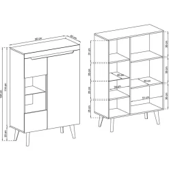 Pharao24 Skandi Design Wohnwand Tomya><noscript><img width=