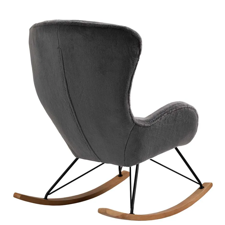 Polstermöbel|Wohnzimmer Sessel*Pharao24 Skandi Stil Schaukelsessel Yemons