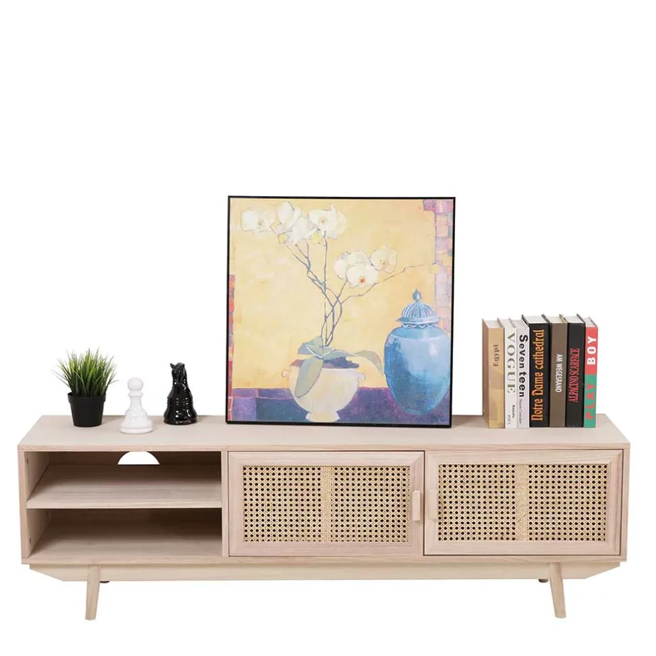 Pharao24 Skandi TV Board Jolvian> Massivholz Tv Möbel|Fernsehkommoden