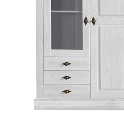 Vitrinenschrank|Wohnzimmervitrinen*Pharao24 Skandinavischer Landhaus Vitrinenschrank Mures