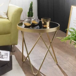 Pharao24 Sofa Beitisch Sivarin> Glastische