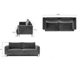 3 Sitzer Sofa|Schlafsofas*Pharao24 Sofa Camona