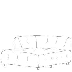 Pharao24 Sofa Element links hellgrau Ajama><noscript><img width=