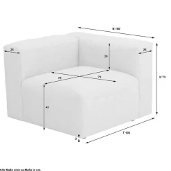 Pharao24 Sofa Element Pescara><noscript><img width=