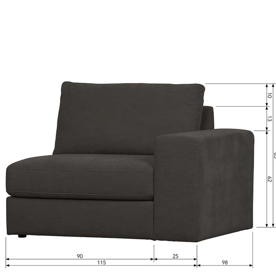 Pharao24 Sofa Element Trois> Modulsofas|Einzelsofa