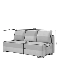2 Sitzer Sofa*Pharao24 Sofa Imogenda