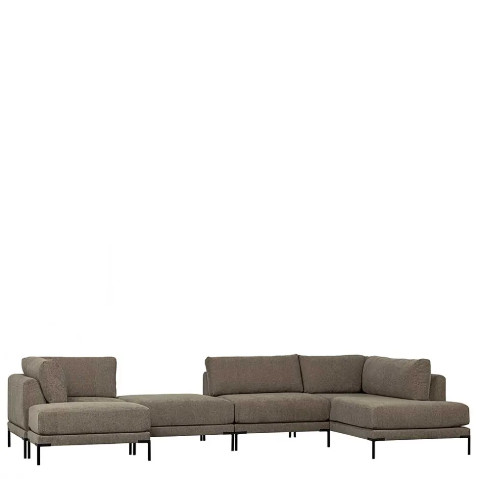 Polstermöbel|Wohnzimmercouch*Pharao24 Sofa Kombination Taupe Udjaca
