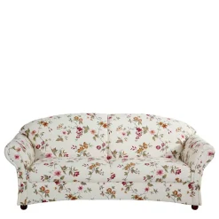 Wohnzimmercouch|Einzelsofa*Pharao24 Sofa mit Blumenmuster Isner