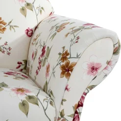 Wohnzimmercouch|Einzelsofa*Pharao24 Sofa mit Blumenmuster Isner