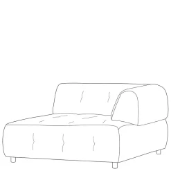 Modulsofas*Pharao24 Sofa Modul rechts Fandango