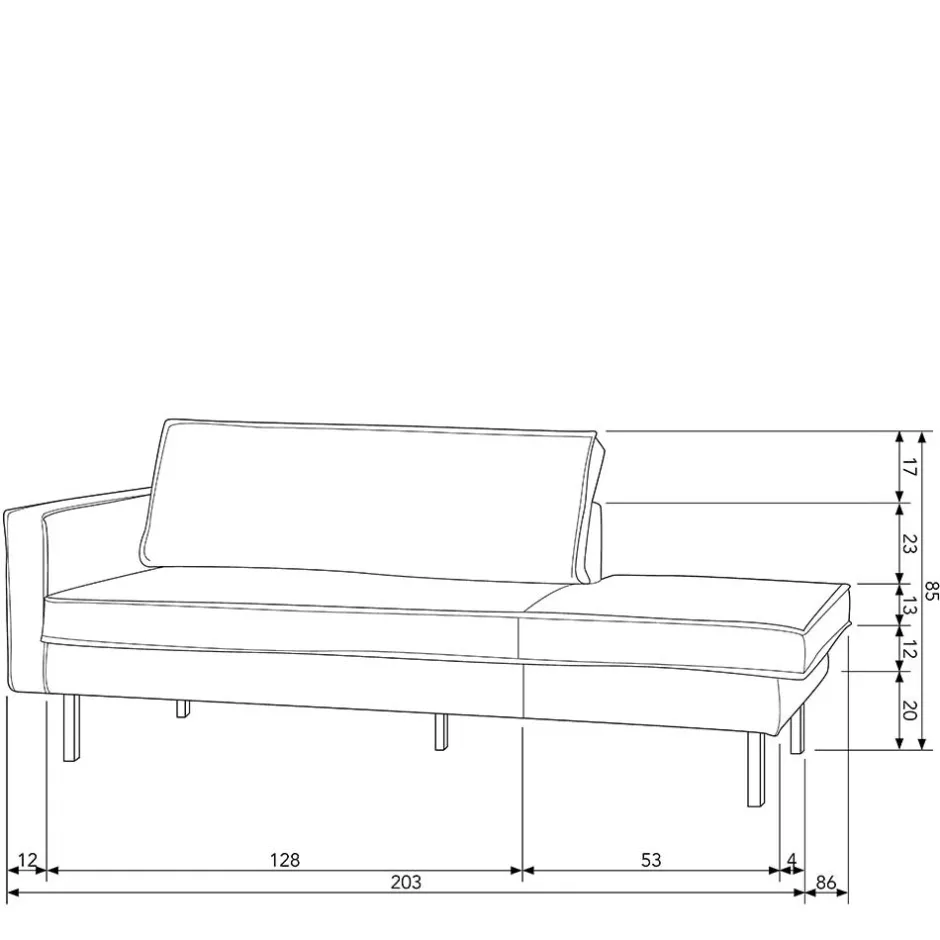 Pharao24 Sofa Recamiere Habanas> Liegen