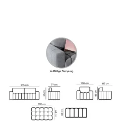 3 Sitzer Sofa|Schlafsofas*Pharao24 Sofa Serinina