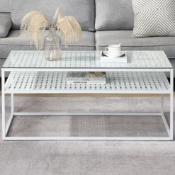 Glastische*Pharao24 Sofa Tisch Nastasia