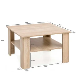 Beistelltische|Couchtische*Pharao24 Sofatisch Almond