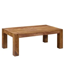 Wohnzimmertisch|Massivholztische*Pharao24 Sofatisch Holz Braun Arendal