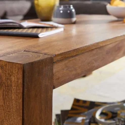 Wohnzimmertisch|Massivholztische*Pharao24 Sofatisch Holz Braun Arendal