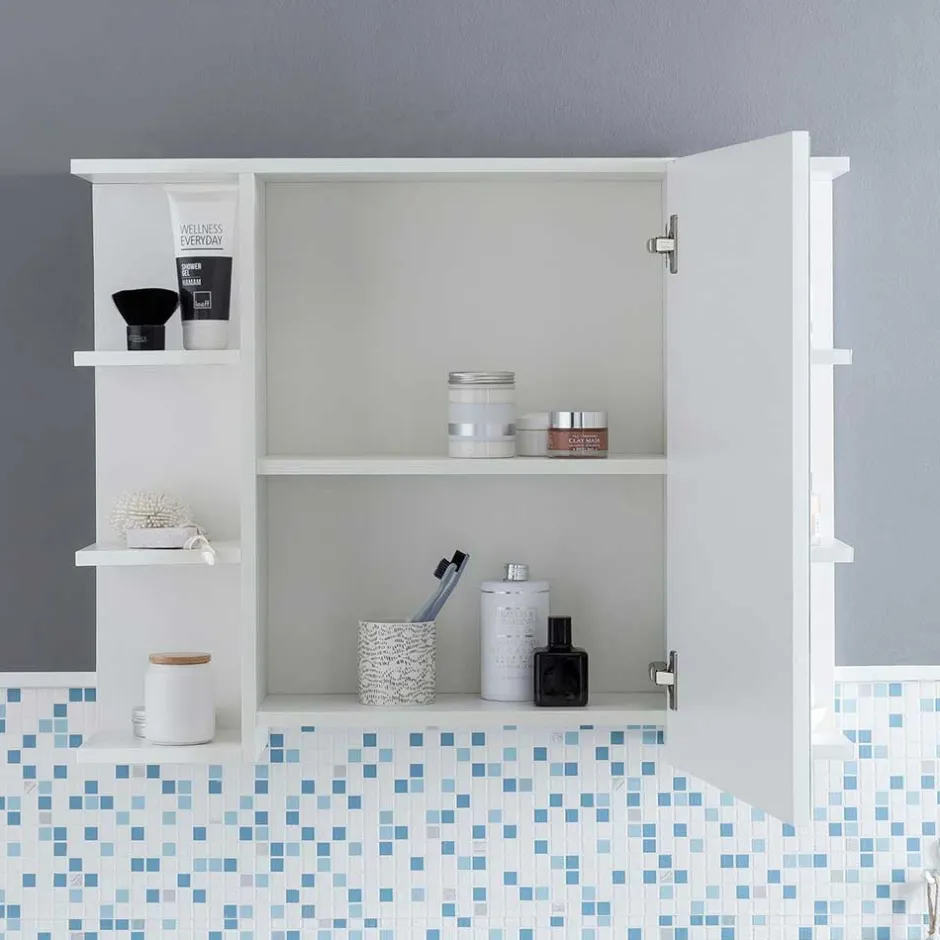 Badezimmerschränke|Spiegelschränke*Pharao24 Spiegel Badschrank Lagrosso