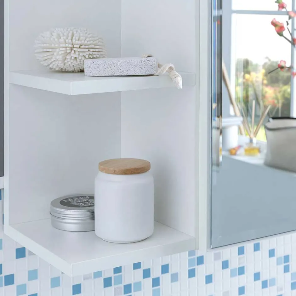 Badezimmerschränke|Spiegelschränke*Pharao24 Spiegel Badschrank Lagrosso