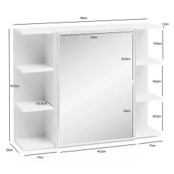 Badezimmerschränke|Spiegelschränke*Pharao24 Spiegel Badschrank Lagrosso