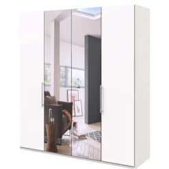 Jugendkleiderschrank*Pharao24 Spiegel Falttürenschrank Emiliano