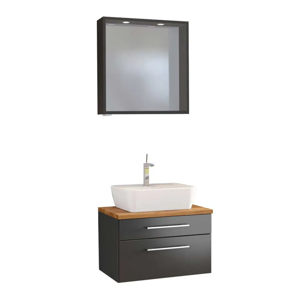 Pharao24 Spiegel und Waschtisch Hayos> Badmöbel Sets