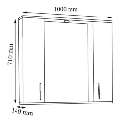 Pharao24 Spiegelschrank Bad Fabolie><noscript><img width=