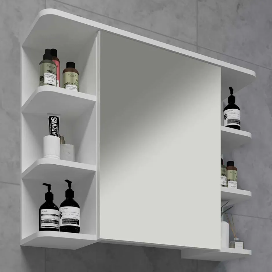 Pharao24 Spiegelschrank Bad Osmin> Badezimmerschränke|Spiegelschränke