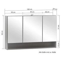 Pharao24 Spiegelschrank Landhaus Vressa><noscript><img width=