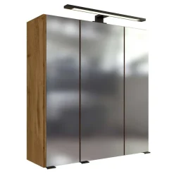 Pharao24 Spiegelschrank mit LED Longos> Badezimmerschränke|Spiegelschränke