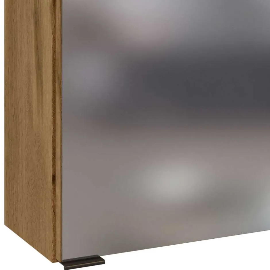 Pharao24 Spiegelschrank mit LED Longos> Badezimmerschränke|Spiegelschränke