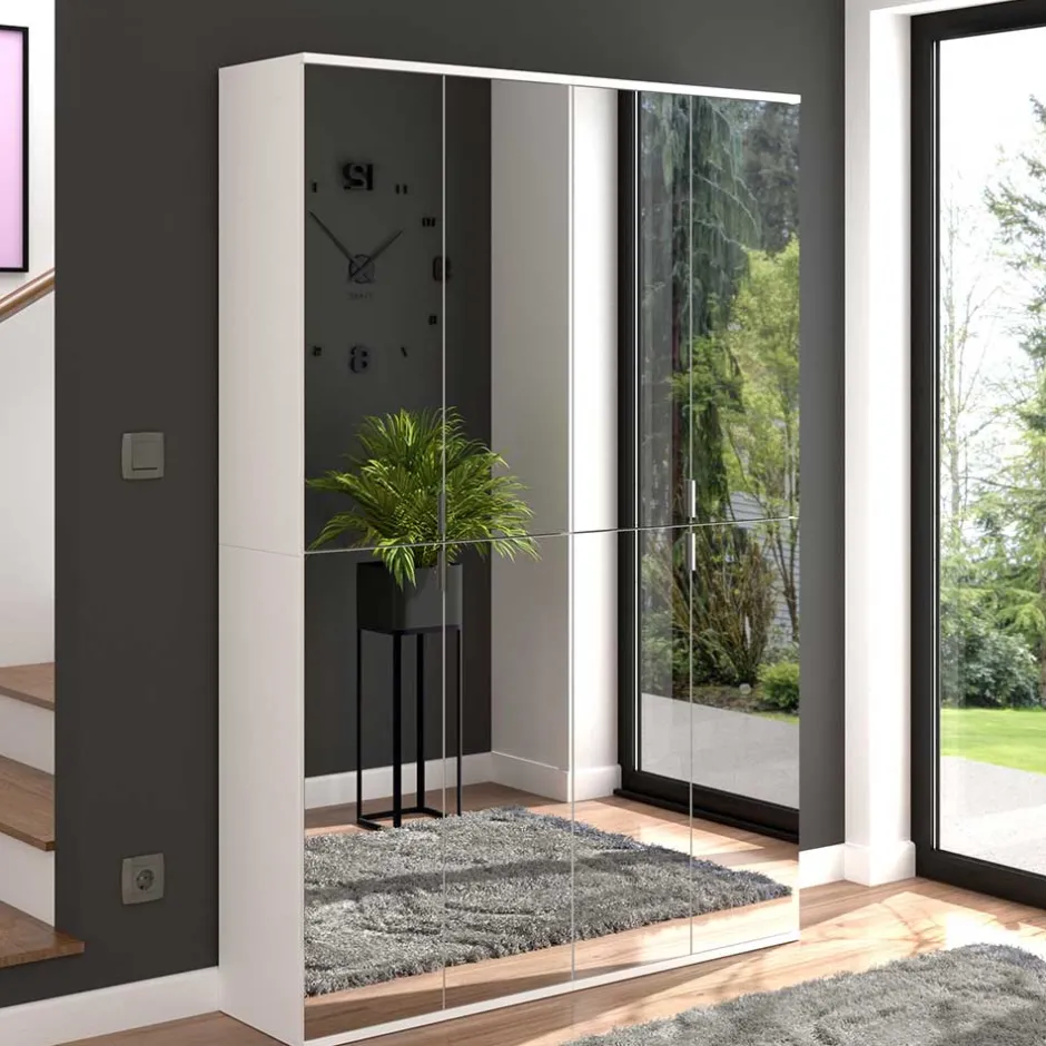 Dielenschränke*Pharao24 Spiegelschrank zweiteilig Ridonner