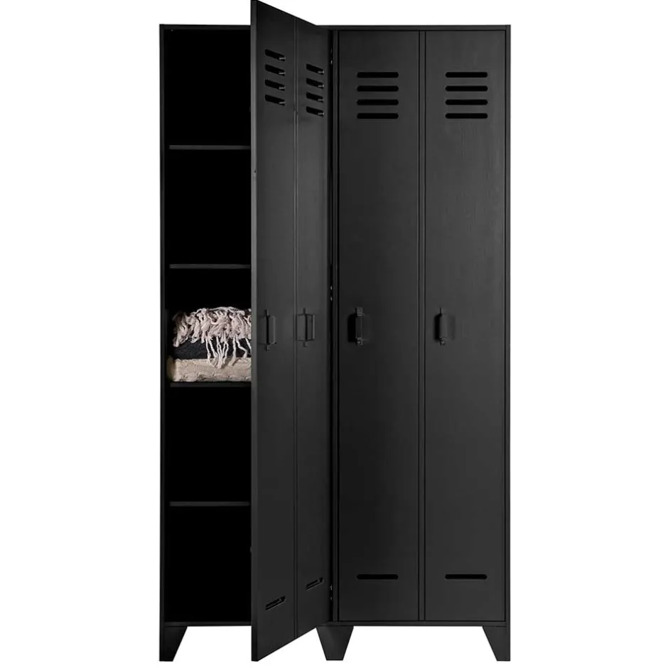 Pharao24 Spindoptik Schrank Donnys> Drehtürenschränke|Massivholz Kleiderschränke