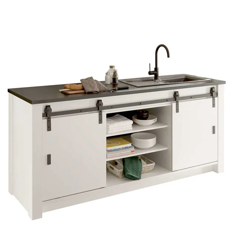 Spülenschrank*Pharao24 Spülenunterschrank Agazian