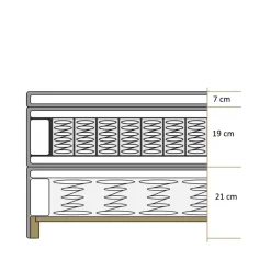 Polsterbetten*Pharao24 Springboxbett Cassius