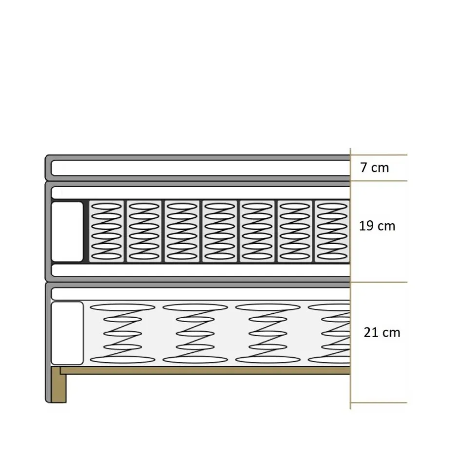 Polsterbetten*Pharao24 Springboxbett Cassius