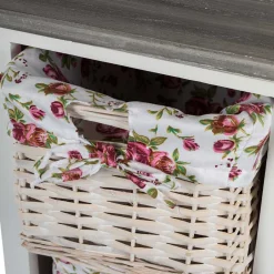 Massivholzregale|Standregale*Pharao24 Standregal mit Körben Tannila