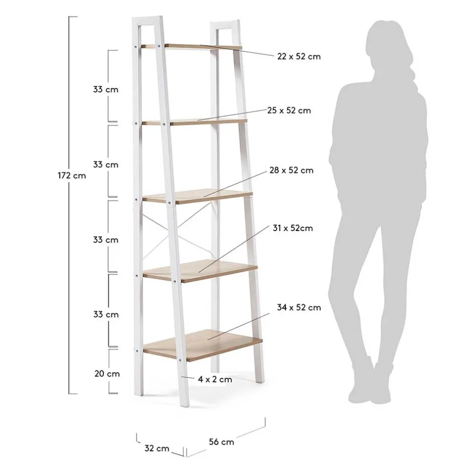Pharao24 Standregal Torcella> Wohnzimmerregale|Bücherregale
