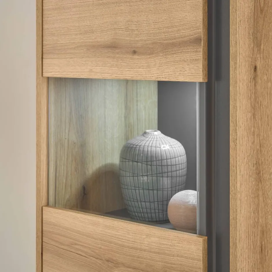 Pharao24 Standvitrine Castilla> Vitrinenschrank|Wohnzimmervitrinen