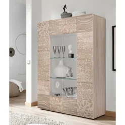 Wohnzimmerschrank|Vitrinenschrank*Pharao24 Standvitrine Grapadus