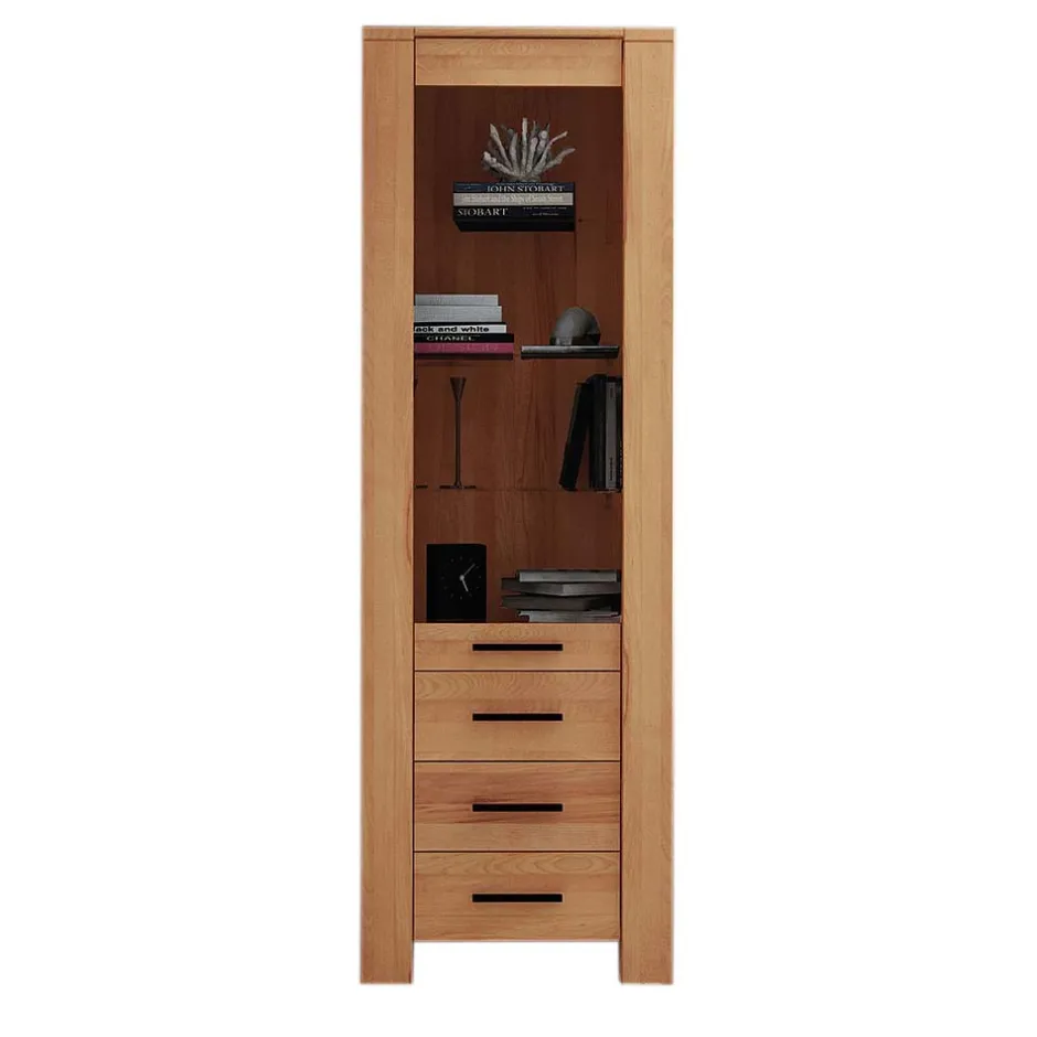 Pharao24 Standvitrine Lasmus> Wohnzimmerschrank|Massivholz Schränke