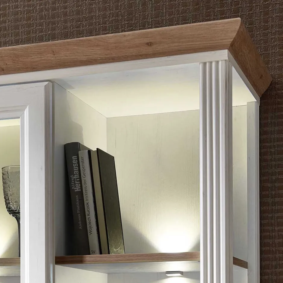 Pharao24 Standvitrine Vronata> Vitrinenschrank|Büchervitrinen